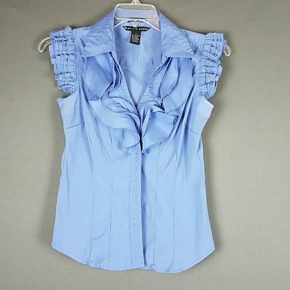 Antilia Femme Tops - Antilia Femme Short Sleeve Button Down Blouse